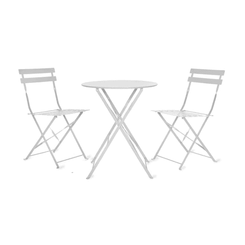 Image showing the Rive Droite 3 Peice Bistro Set, Chalk product.