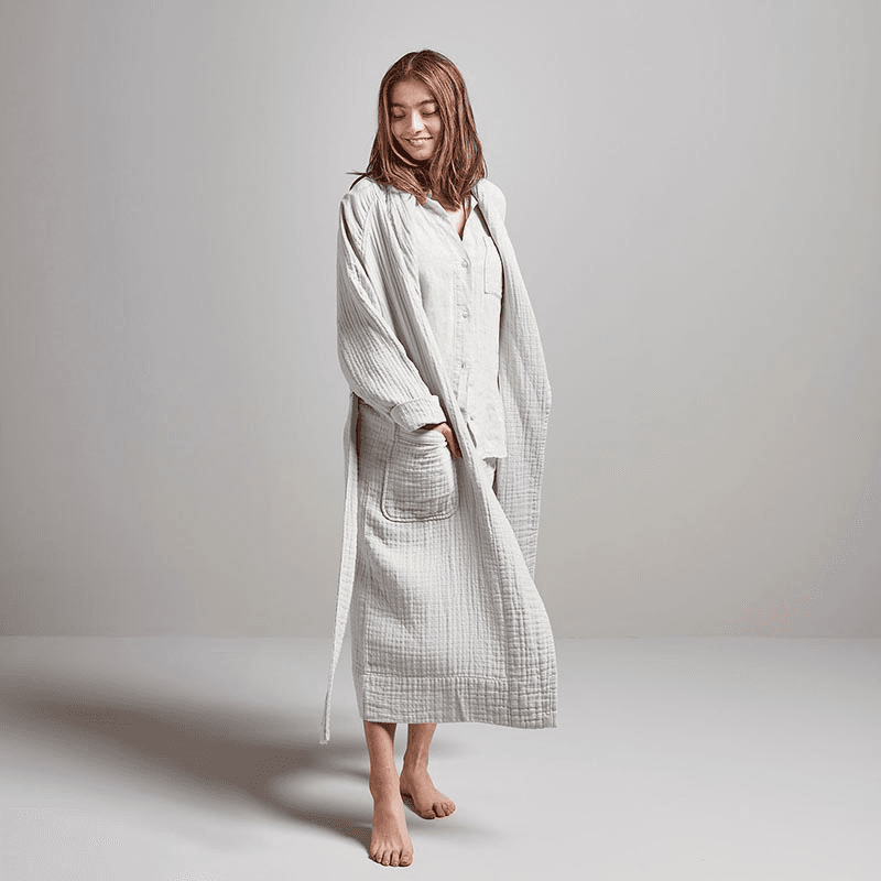 The Dream Cotton Robe, Extra Extra Large, Clay