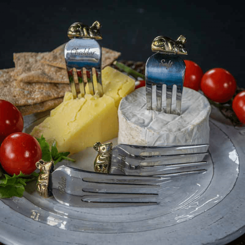 Mouse Cheese Marker Set, Silver