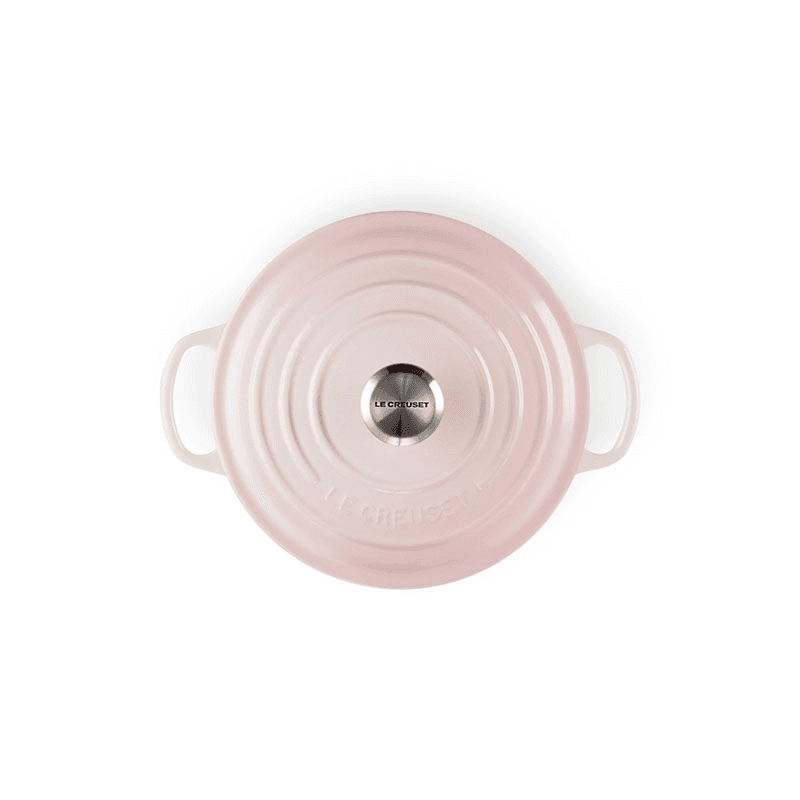 Signature Cast Iron Round casserole, 20cm - 2.4 litre, shell pink