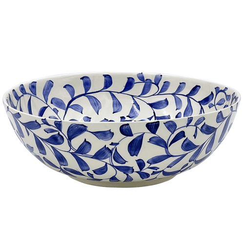 Image showing the Scroll Salad Bowl, D28cm, Navy product.