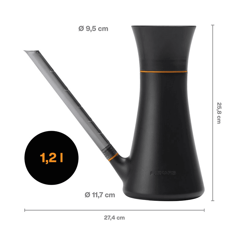 Urban Gardening Watering Can, H30.6 x L13.7 x W13.3cm, Black