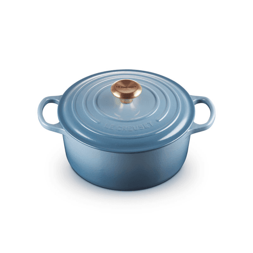 Image showing the Signature Cast Iron Round Casserole, 28cm, Chambray product.