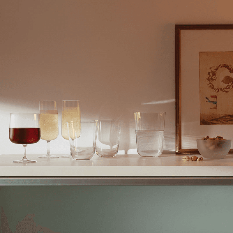 Arc Tumblers Set of 4, 380ml, Clear