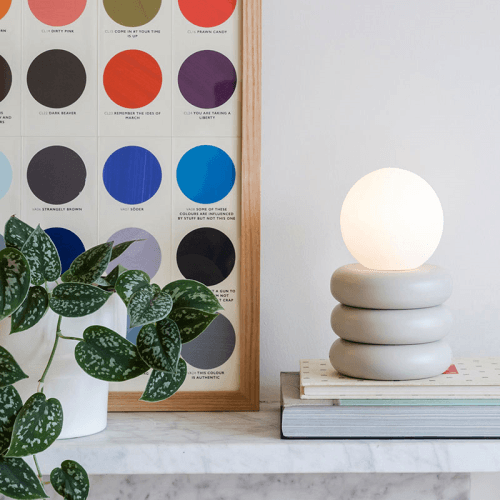 Image showing the Tube Cordless Table Lamp, H20cm, Sand product.