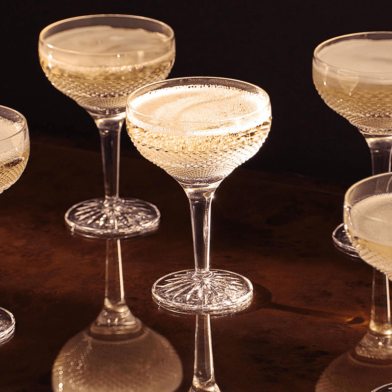Huxley Set of 4 Coupe Glasses, 180ml, Clear