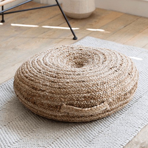 Image showing the Cerney Floor Cushion, D60cm, Natural product.