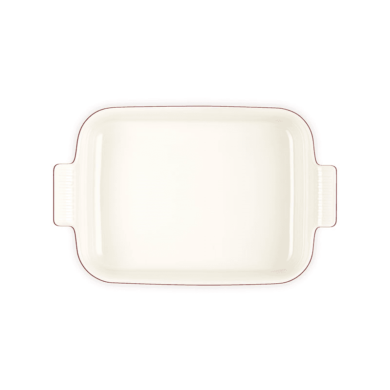 Stoneware Heritage Rectangular Dish, 32cm, Garnet
