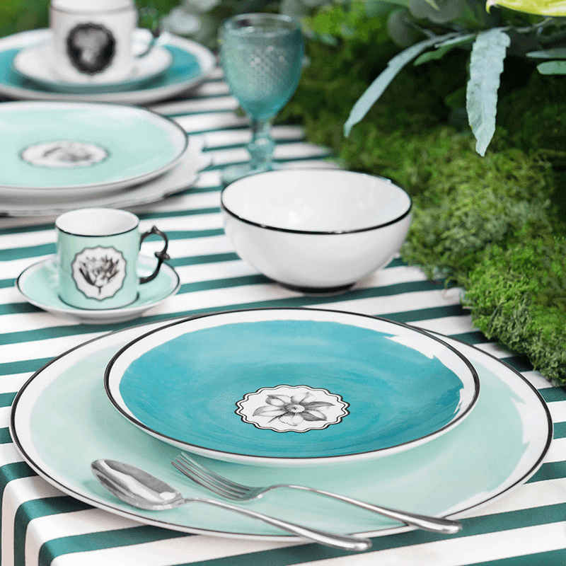 Herbariae Dessert Plate, D23cm, Peacock