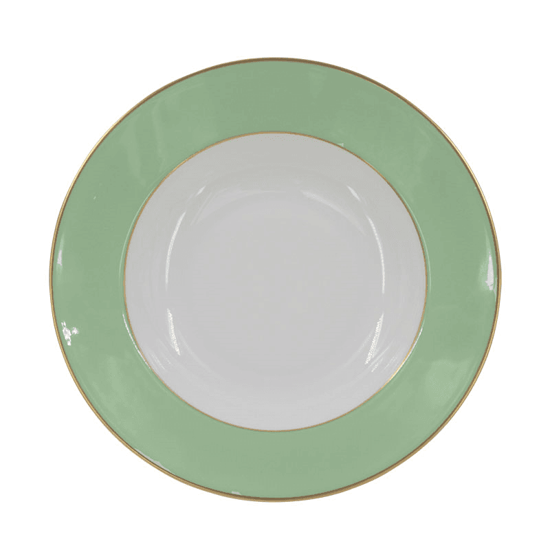 Sous Le Soleil Soup Plate, D22.5cm, Matt Gold Classic Lime