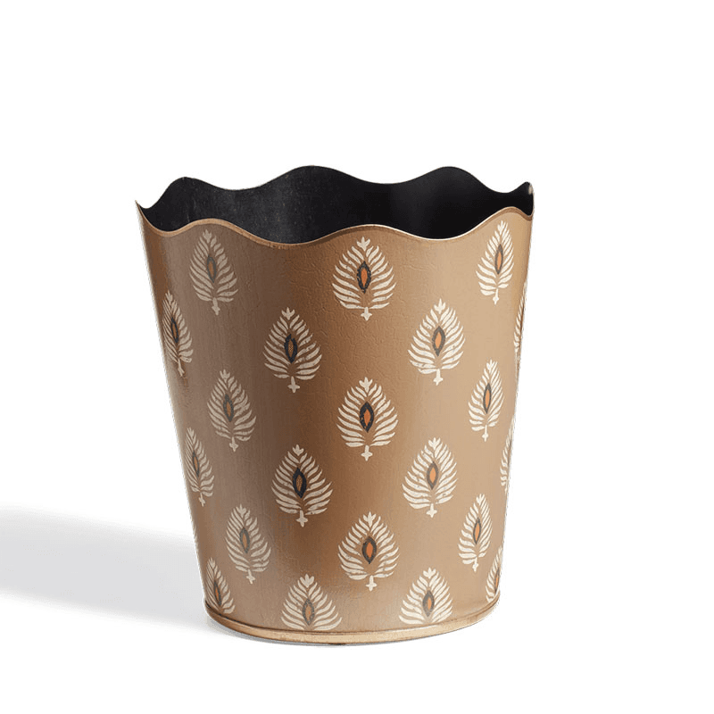 Talasa Wasepaper Bin, H26cm, Ocellus Rubbed Bronze