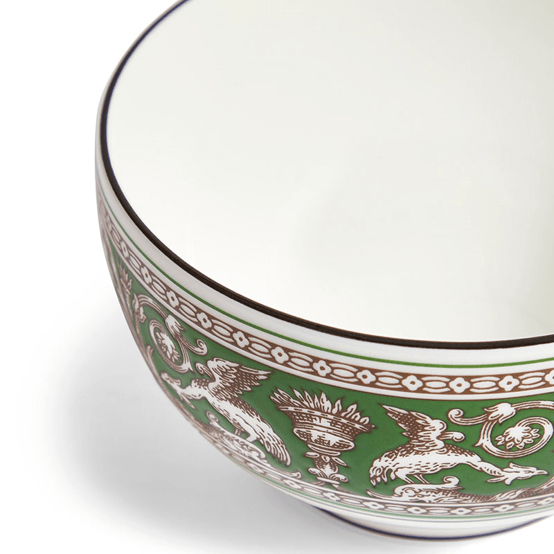 Florentine Rice Bowl, D10.5cm, Verde