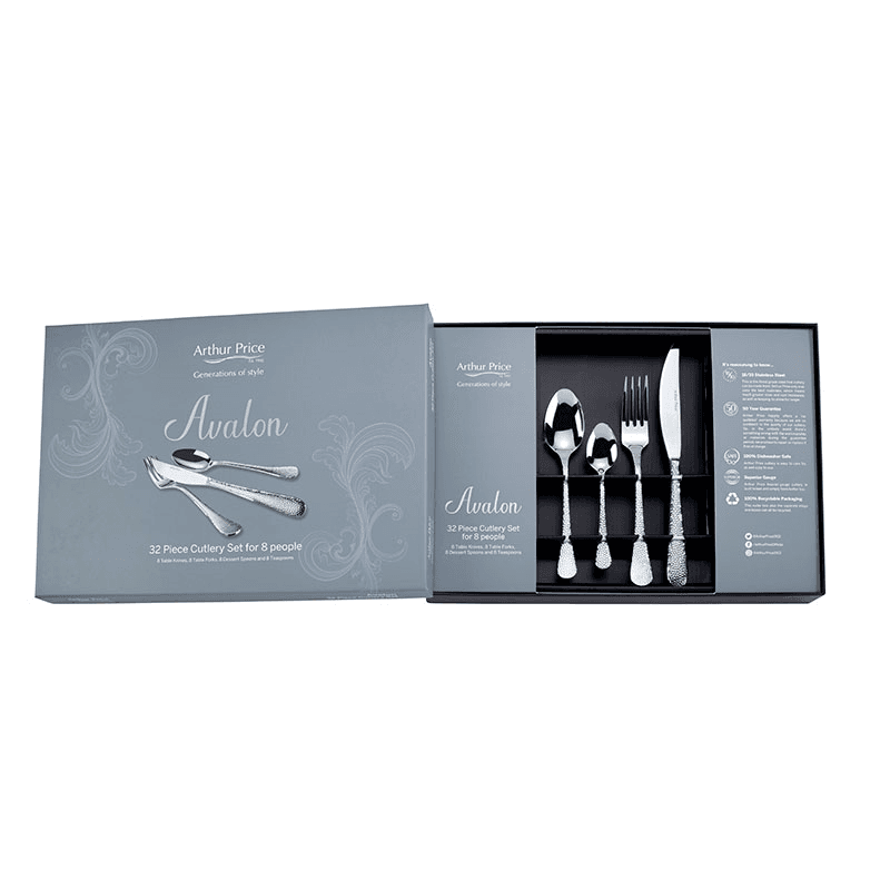 Avalon 32 Piece Cutlery Set, Stainless Steel