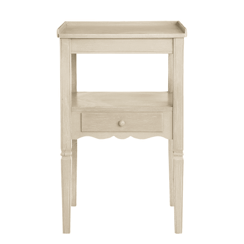 Bedside Table, Radnor, Linen Grey, 40cm