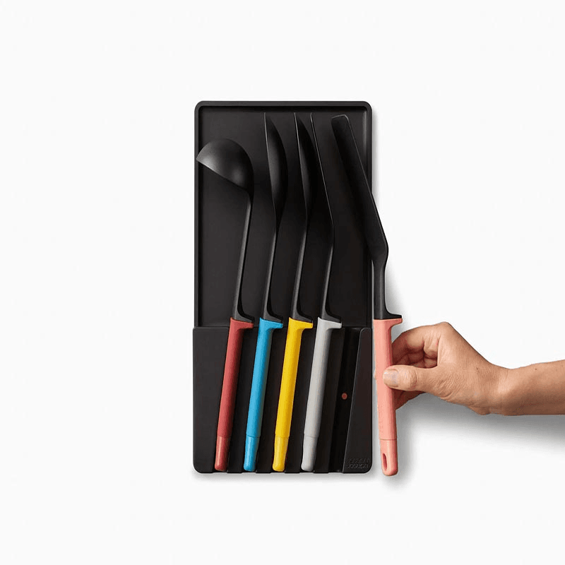 Elevate 5 Piece Utensils Drawer Storage, Multi