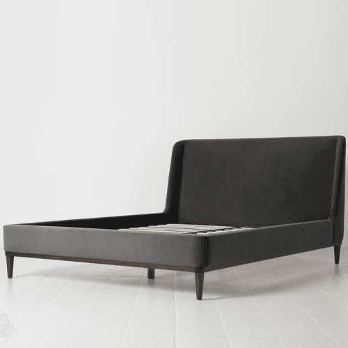 Image showing the Bed 02 Velvet King Size Frame, Charcoal product.