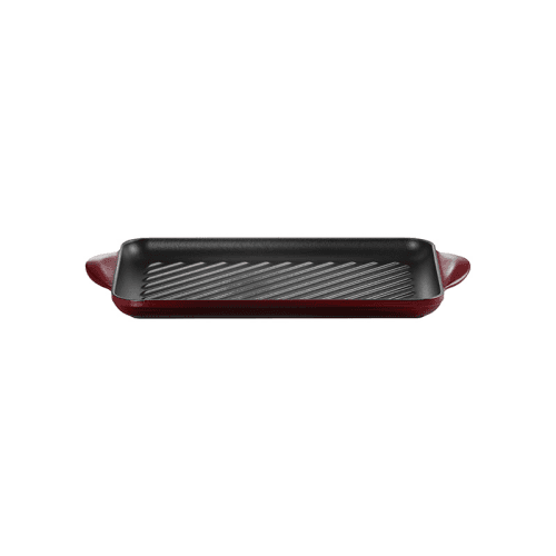 Image showing the Cast Iron Rectangular Grill, 32cm, Garnet product.