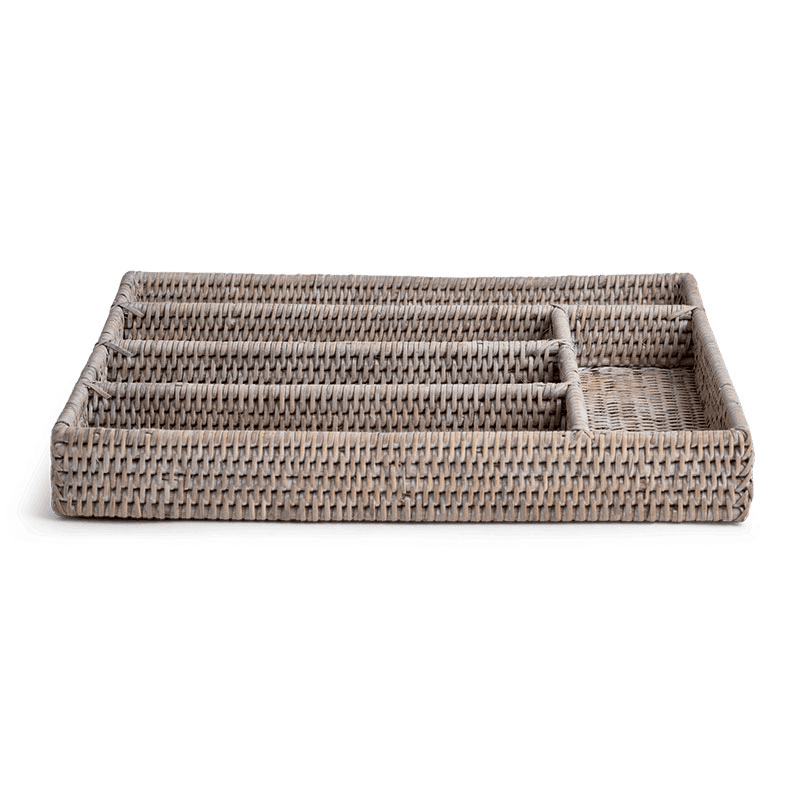Ashcroft Cutlery Tray, Rattan
