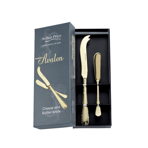 Image showing the Avalon 2 Piece Cheese and Knife Set, Champagne product.