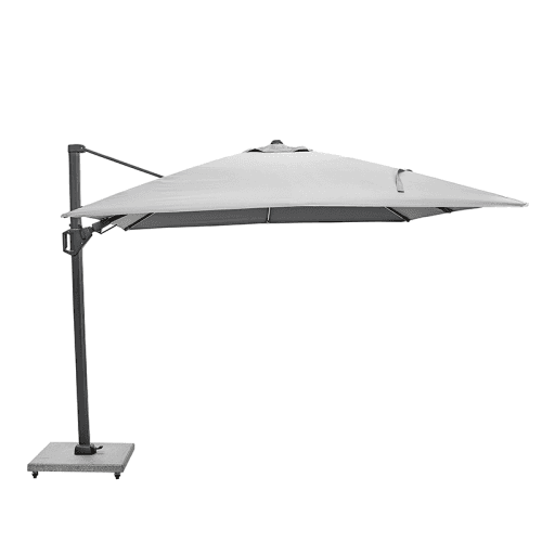 Image showing the Glow Challenger T2 Sqaure Parasol, 3m, Luna Grey product.