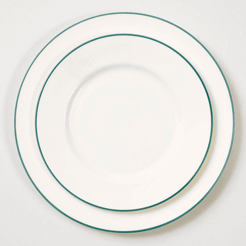 Image showing the Dessert Plate, D21cm, Duck Egg Rim product.