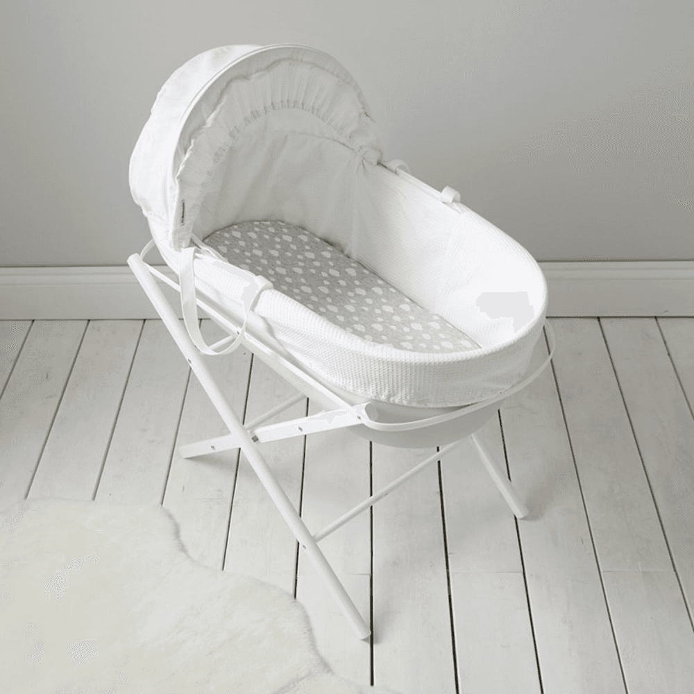 Moses Basket, Classic, Cool Grey, 90 x 48cm