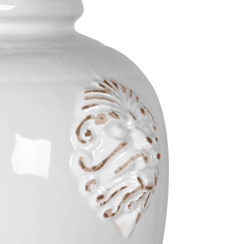 Image showing the Zeus Lidded Jar, H43cm, White product.