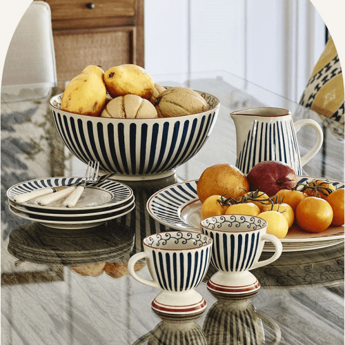 Image showing the Kintaro Set of 4 Bowls, D16cm, Indigo product.