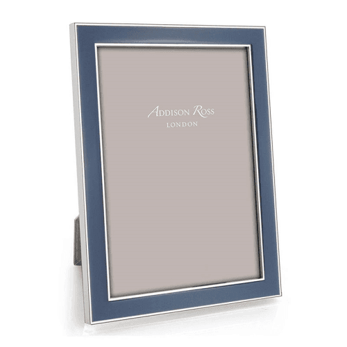 Image showing the Enamel Photo Frame, 8 x 10", Denim product.