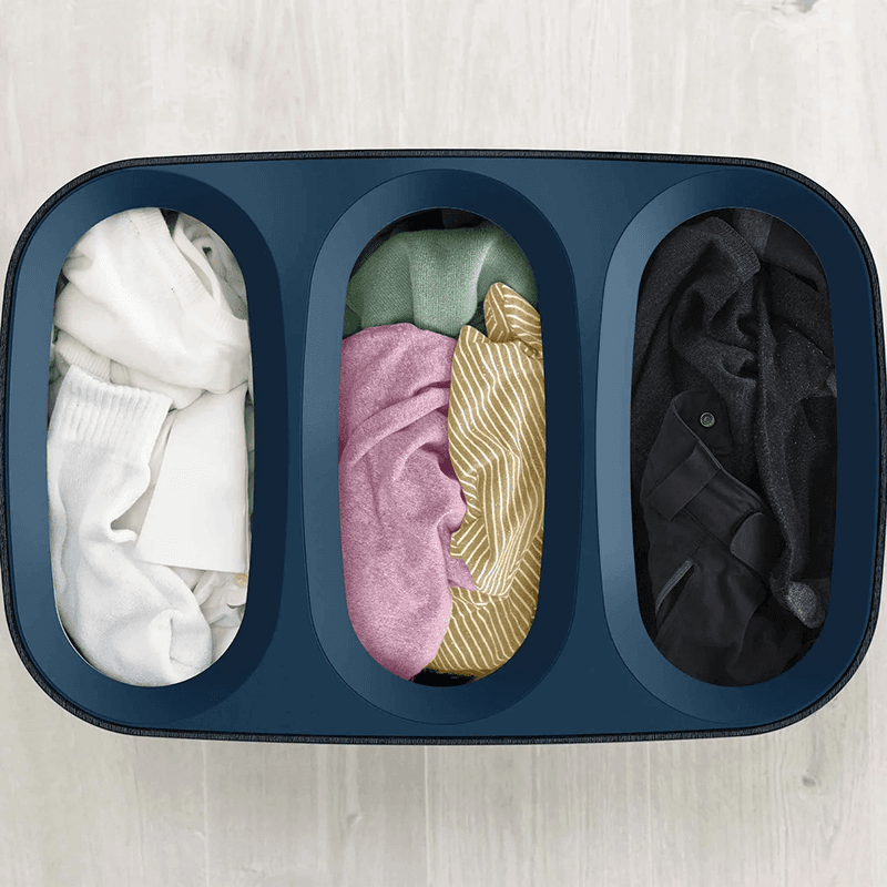 Tota Trio Laundry Basket, 90L, Black
