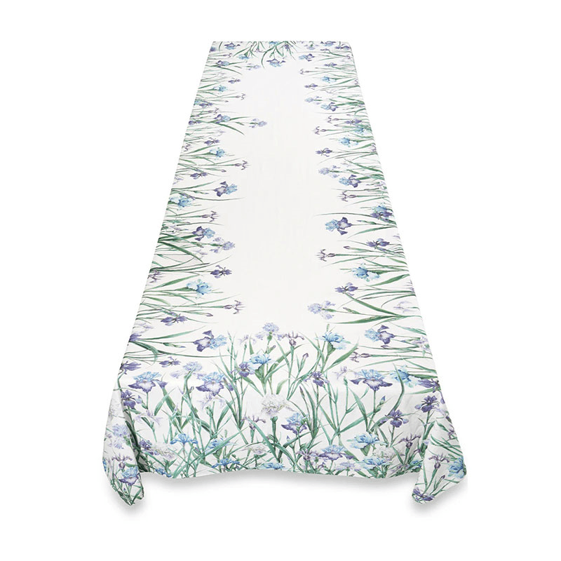 Iris Linen Tablecloth, 165 x 300cm, Purple
