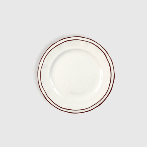 Image showing the Provence Set of 4 Starter Plates, D19.5cm, Burgundy product.