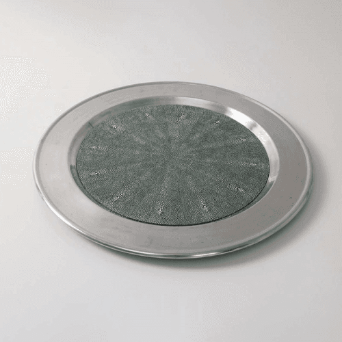 Image showing the Duchess Serving Tray, D53cm, Green Shagreen product.