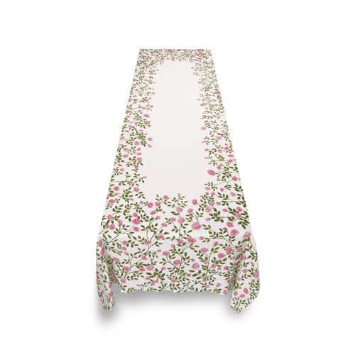 Image showing the Le Jardin Des Roses Tablecloth, W165 x L250cm, Pink product.