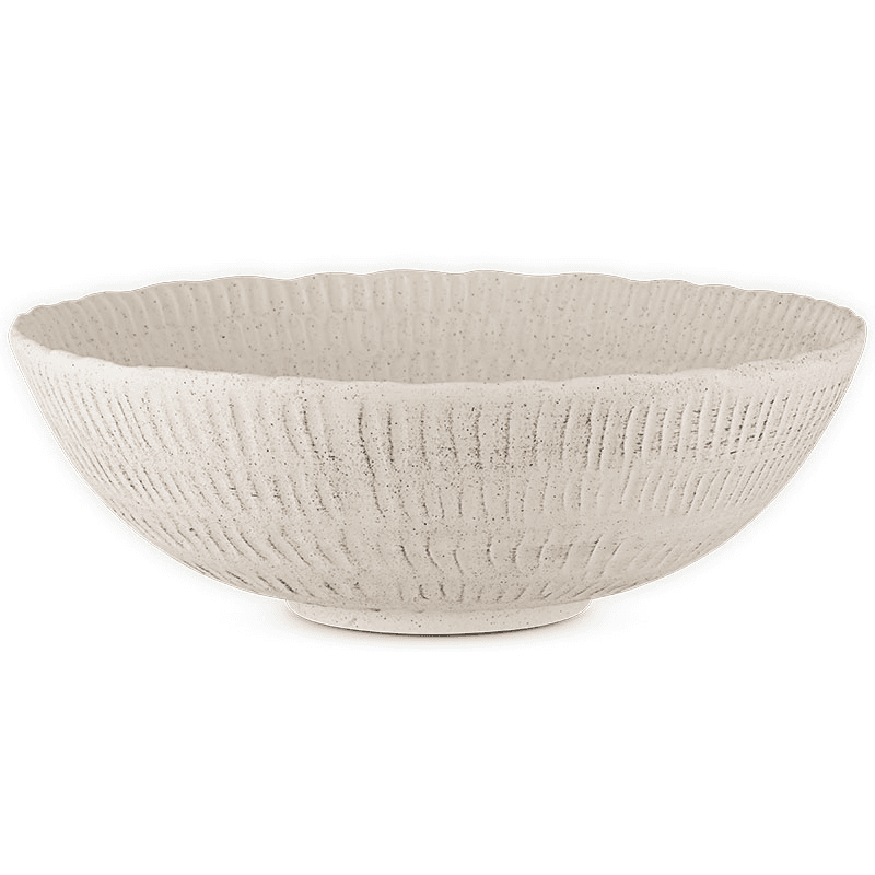 Kayanna Ceramic Decorative Bowl, H13cm, White