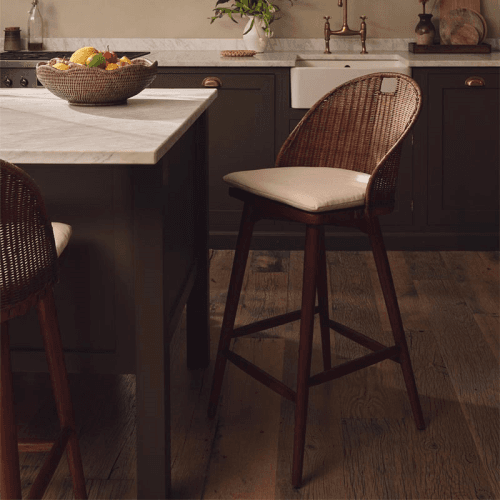 Image showing the Panela Bar Stool, Chestnut product.