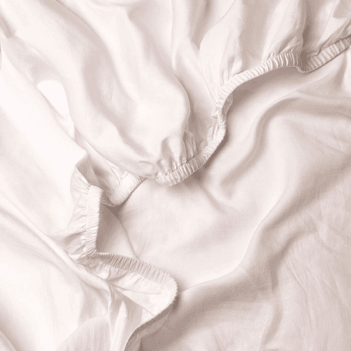 Image showing the Perfect Percale  Fitted Sheet, Superking, Dusky Pink product.