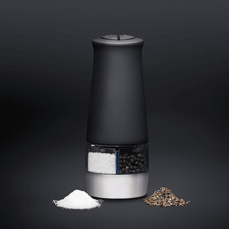Electric salt and pepper mill, 17cm, Black