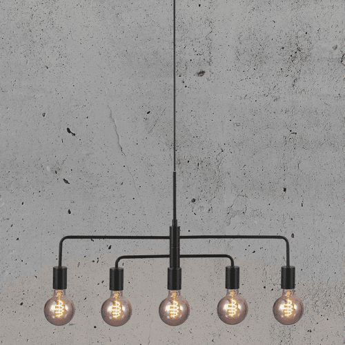 Image showing the Gloom Pendant, H74.cm, Black product.