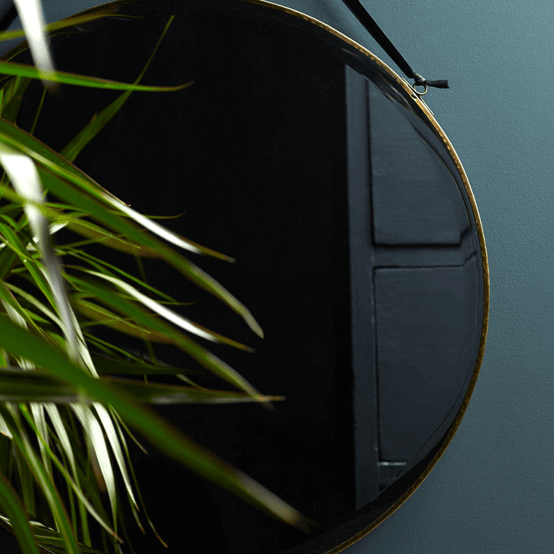 Bevelled Luxor Mirror, 40cm, Metal