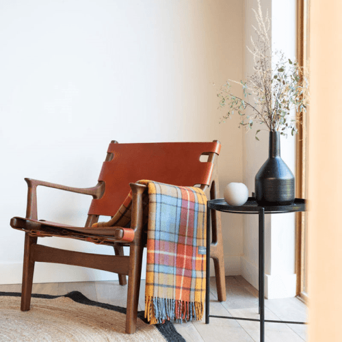 Image showing the Recycled Wool Blanket, 145 x 190cm, Buchanan Antique Tartan product.