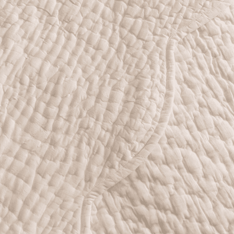 Nina Scalloped Quilted Cotton Bedspread, Double/ King, White