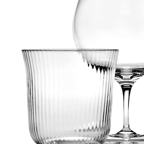 Image showing the Inku Set of 4 long drink tumblers, H9 x D9cm, Clear product.