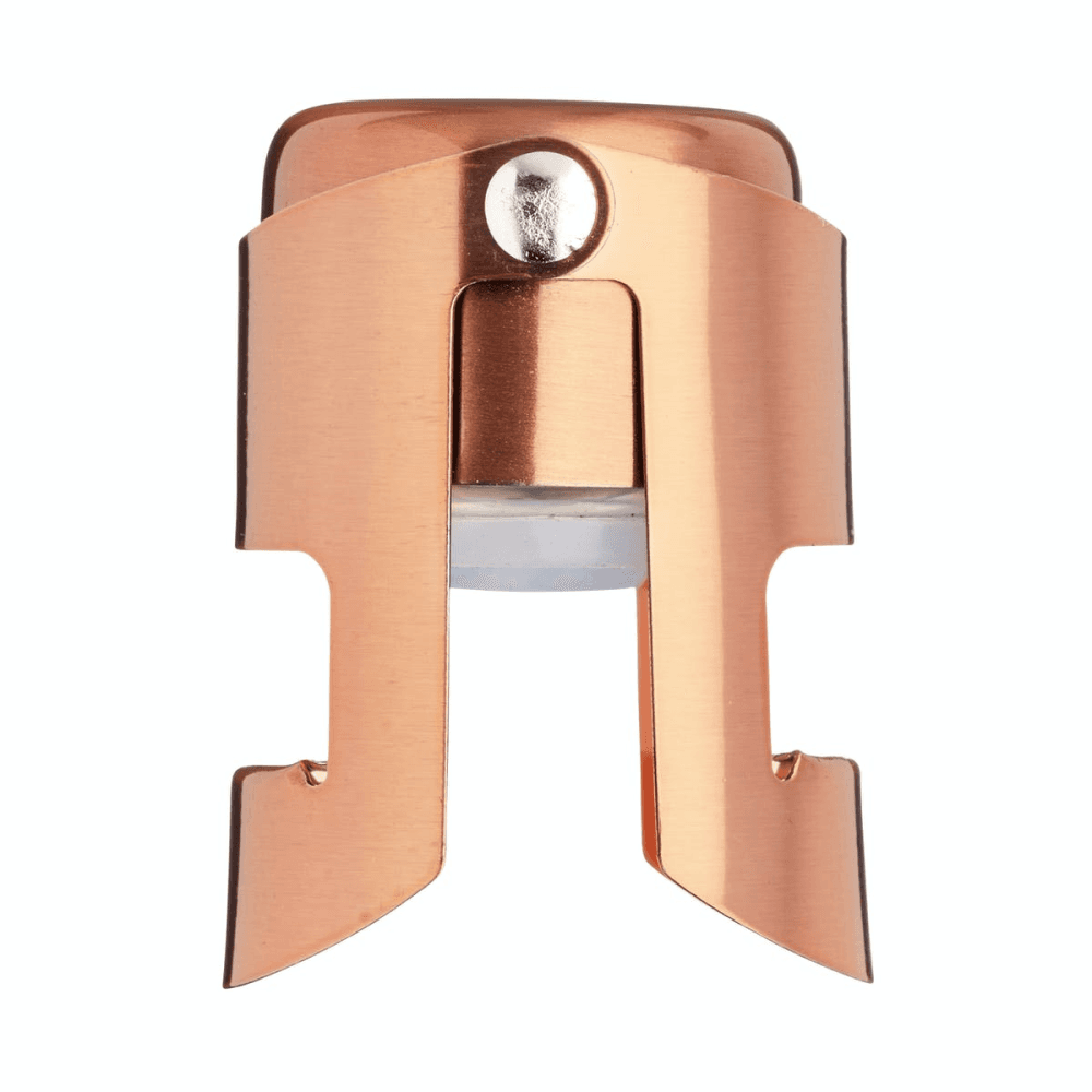 BarCraft Champagne and sparkling wine bottle stopper, 12 x 17 x 22cm, Copper Effect/Stainless Steel