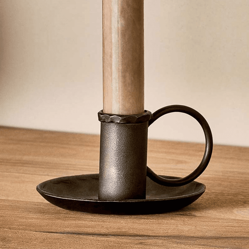 Amri Candlestick, H5.5cm, Antique Black