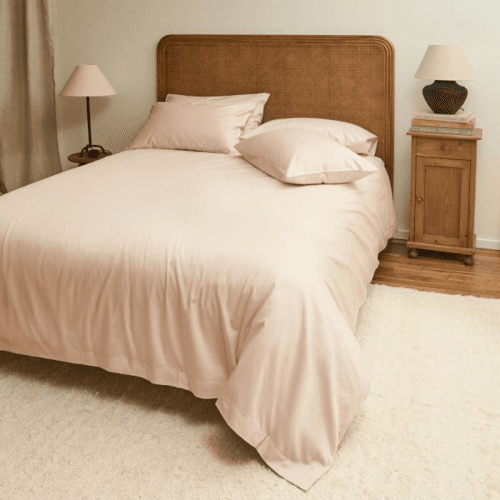 Image showing the The Original 300 Thread Count Duvet Cover, Double, Dusky Pink product.