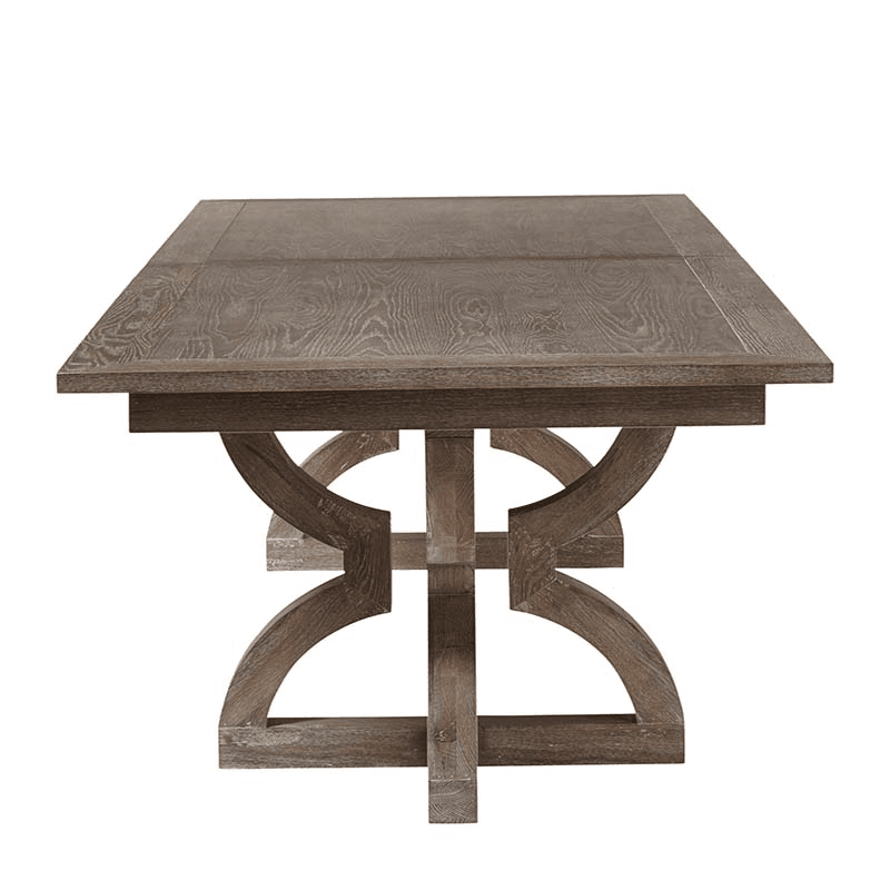 Kaishu Extendable Dining Table - Watered Grey, 300cm x 100cm x 77cm, Watered Grey