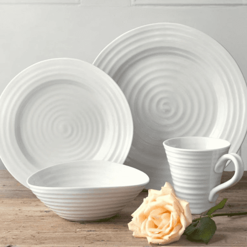 Image showing the Ceramics 12-piece dinner set, White product.