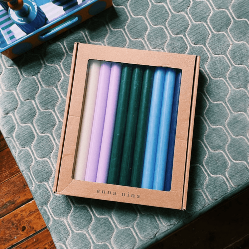 Image showing the Fall Picnic Set of 20 Candles, H29cm, Multi product.
