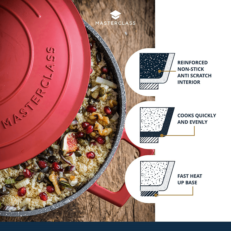 Casserole Dish, 5L, Red